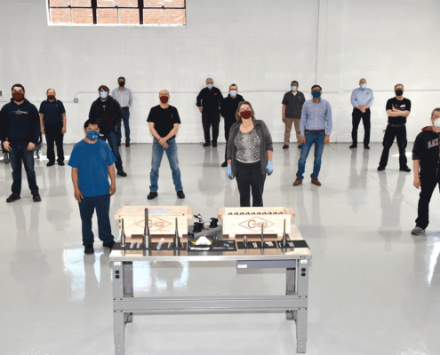 The Crafts Technology team takes great pride in helping to fight COVID-19 through their support of Prestige Mold.