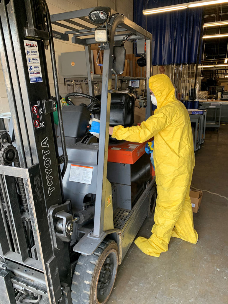During COVID-19 Crafts Technology high traffic areas are professionally sanitized once a week